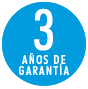 3 años de garantía